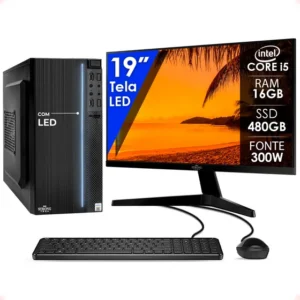 Pc Computador Completo I5 16gb Ssd 480gb Mon 19 Strong Tech