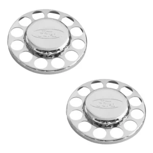 2 Aplique Cromado Sobre Tampa Cubo Ford Cargo 3/4 815 816