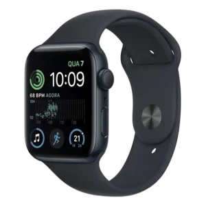Apple Watch SE GPS (2da gen) - Caixa meia-noite de alumínio 44 mm - Pulseira esportiva meia-noite - Padrão