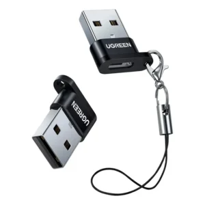 Adaptador Ugreen Usb-a Para Usb-c Conversor Compacto Preto