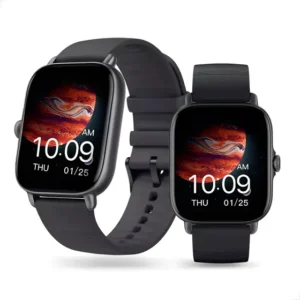 Smartwatch Amazfit Fashion Gts 4 Mini New Tela De 1.75 Com Pulseira De Silicone - Cor Preto
