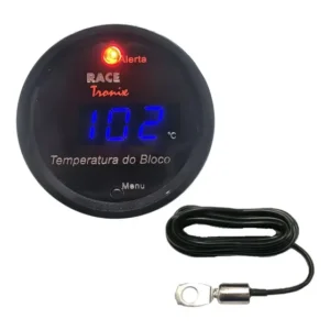 Temperatura Bloco Do Motor Digital Azul Sensor 2,4m Incluso