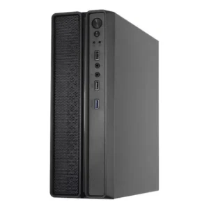 Gabinete Slim Pc Torre Home Server C/ Fonte 200w Compacto Preto