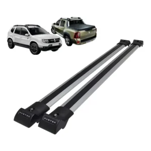 Travessa Teto Rack Duster Oroch 2016 2017 Bagageiro Combat Cor Prata