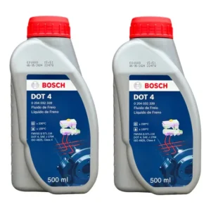 Kit 2 Un Oleo Fluido De Freio Dot 4 Bosch Original 500ml