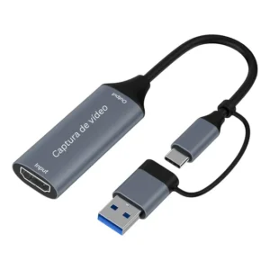 Placa Captura de Vídeo Externa Knup HDMI 1080p USB-C Gamer