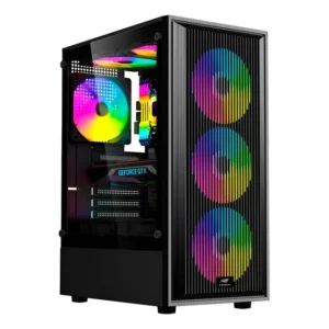 Gabinete Gamer C3Tech Micro-ATX MT-G120BK Preto Vidro Temperado