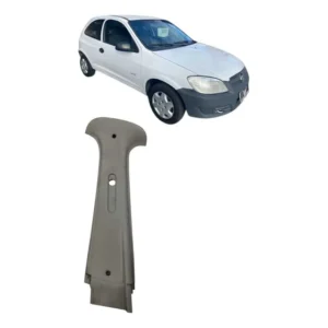 Moldura De Coluna Do Cinto L.e Chevrolet Celta 2008 A 2012 Branco