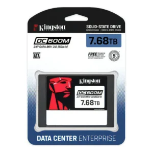 Ssd Servidor Kingston 7.68tb Sata 6gbps Dc600m Enterprise Cor Preto