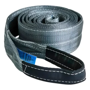 Cinta Elevação De Carga E Reboque 4ton X 4m Reforçada 120 Mm Cinza