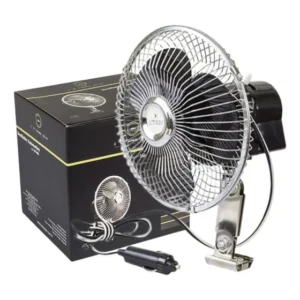 Ventilador Carro Caminhão Van Ônibus Metal 8 Polegadas 24v
