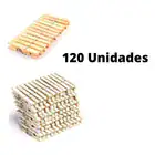 Kit 120 Pregadores De Madeira Grande Gigante Prendedor Roupa - Imagem 7