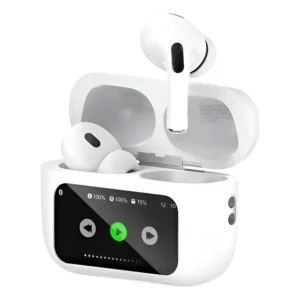 Fone Bluetooth V5.3 Tws Kaidi Knc4219 Tela Touch Branco Branco