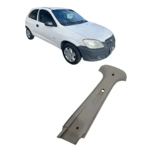 Moldura De Coluna Do Cinto L.d Chevrolet Celta 2008 A 2012 Branco