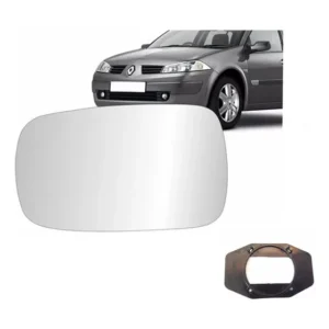 Lente Retrovisor Megane 2008 09 10 11 2012 + Base Direito