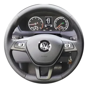 Capa De Volante Gol G7 Voyage Up Polo Saveiro Fox Virtus Preto Volante Sem Revestimento De Fabrica