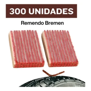 Kit Reparo Pneus 300 Unidades Remendo Macarrão Carro Bremen