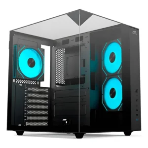 Gabinete Gamer C3Tech Gaming Aquarius ATX Vidro Temperado Preto