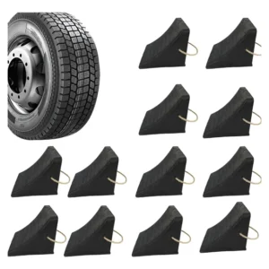 Kit 12 Calço De Roda Pu Caminhão Caminhonete Com Corda Nbr