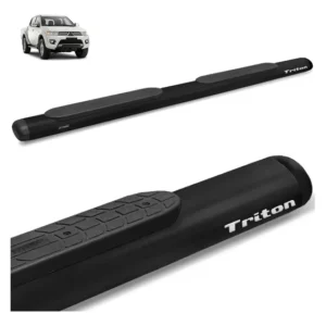 Estribo L200 Triton - Sport 2008 A 2023 Oval Oblongo Tubolar Preto Fosco