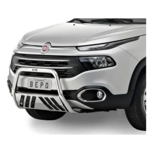 Quebra Mato Cromado Fiat Toro Bepo Parachoque De Impulsão Cromado