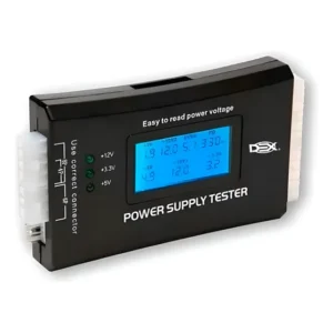 Testador Fonte Alimentação Lcd Digital Atx 20/24 Pinos Dex Preto