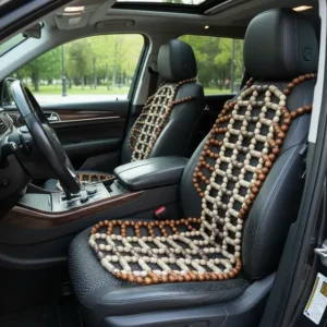 Encosto Massageador De Bolinhas Em Madeira Para Banco Vw