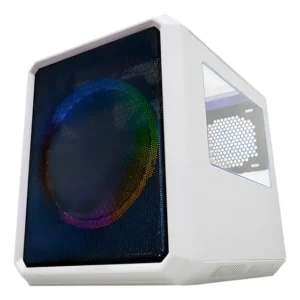 Gabinete Gamer Microcraft Cg-04rc Branco Micro-atx C/ Fan Branco