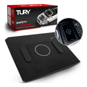 Carregador Indutivo Sem Fio Dedicado Tury Icharger 1.0 An Volkswagen Polo Track 2023 Em Diante