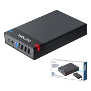 Case Externo Gaveta Para Pc Sata Hd Ssd 2.5 E 3.5 Usb 3.0 Preto