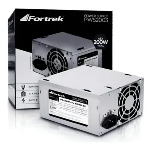 Fonte Nominal 200watts Atx Fortrek Bivolt 110/220 Prata