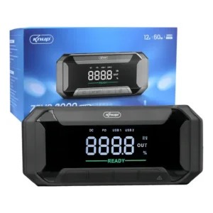 Acionador de Partida Portátil 12V Zeus 2000 com USB e Display LCD
