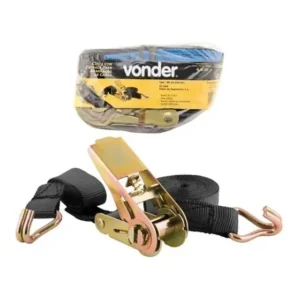 Jogo De Cintas Carga Com Catraca 4.6m 1 '' - Vonder 800 Kg Preto
