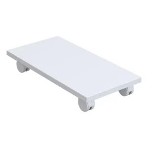 Suporte Para Cpu Com Rodízios Cyber Branco Branco