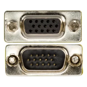 Adaptador VGA Emenda Macho para Fêmea Cirilo Cabos HD15 Cinza