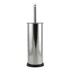 Escova Sanitária Aco Inox Brilhante Esfregador Limpador Vaso Prateado - Imagem 2