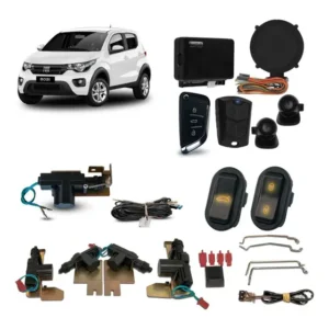Kit Trava Elétrica + Porta Malas E Alarme C/chave Mobi 4p