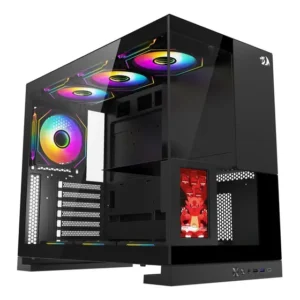 Gabinete Gamer Redragon Eternal Pro Preto Com Tela Lcd Preto
