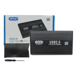 Case Externo Knup KP-HD001/B para HD 2.5'' Sata USB 2.0 Notebook