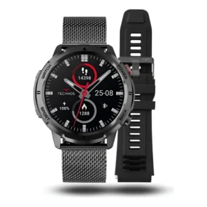 Smartwatch Technos Masculino Troca Pulseira Preto Original Smartwatch