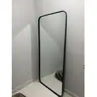 Espelho Retangular Corpo Inteiro Moldura Em Metal 160x55cm - Imagem 2