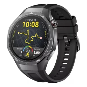 Smartwatch HUAWEI WATCH GT 5 Pro 46mm Cerâmica e Titânio Monitoramento Esportivo Profissional Mapas de campos de golfe Até 2 Semanas de Bateria Compatível com iOS e Android Preto