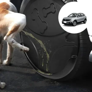 Kit 4 Capa Protetora Roda Pneu Vw T-cross Anti Xixi Cachorro