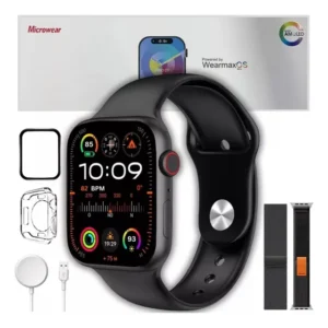 Smartwatch Microwear S10 AMOLED NFC GPS IP68 Preto Screen Curva 47mm