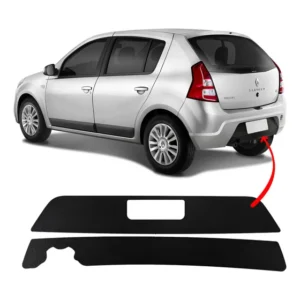 Adesivo Fundo De Placa Preto Renault Sandero 2008 A 2014