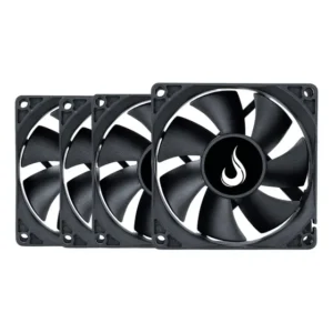 Kit 4 Cooler Fan Rise Mode Black 80mm 12v Preto Rm-bk-02-fb