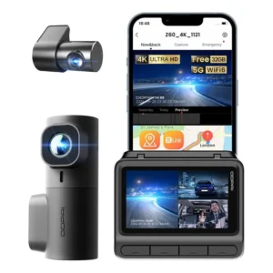 DDPAI Z60 Câmera Veicular 3 Canais 4K+2K+1080P WiFi 5GHz com GPS 32G eMMC D²Save Tela IPS 3" Visão Noturna AI-ISP ADAS 2.0