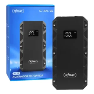 Acionador de Partida Automotivo Knup KP-TC25 12V USB Preto