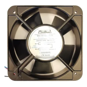 Mini Ventilador Cooler 150mm + Grade Metálica Metaltex Preto