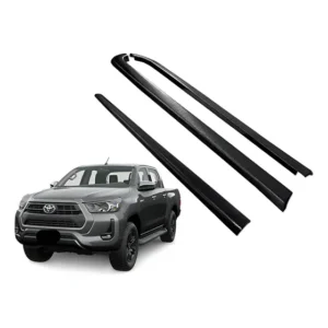 Kit Protetor Borda Lateral E Tampa Hilux 2016 2017 2018 2019